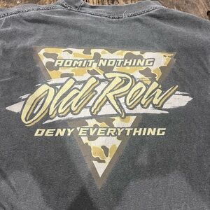 Old Row Camo Admit Nothing Tell No One Graphic T-Shirt Size M